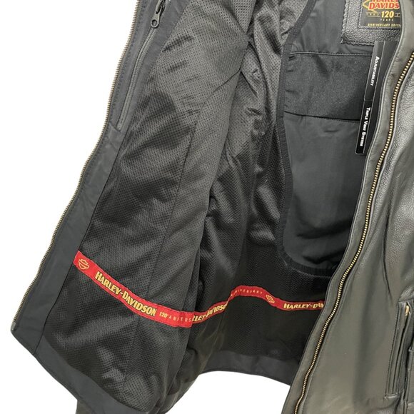 Harley-Davidson® Women's Leather Motorcycle Jacket Large - Picture 10 of 16